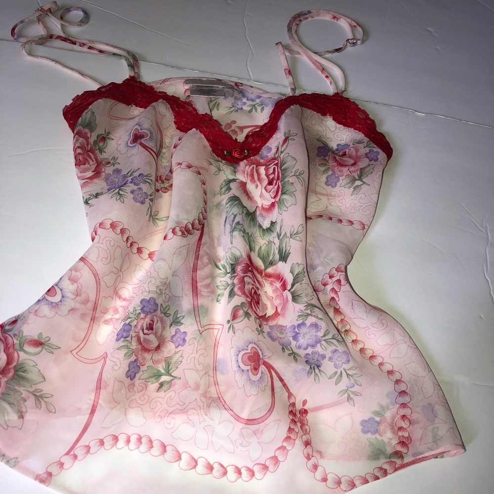 Sheer Night Shirt - Rose